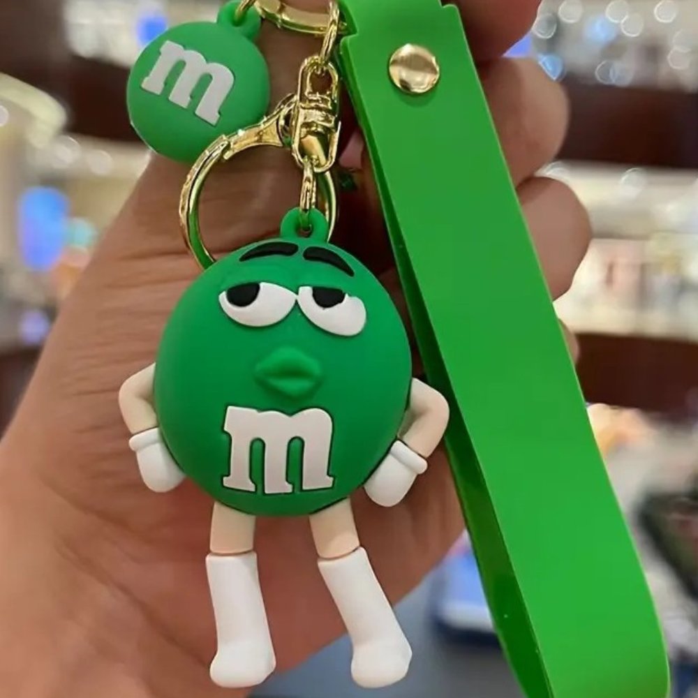 New M&M's Bracelet Wristlet Keychain/ Bag charm